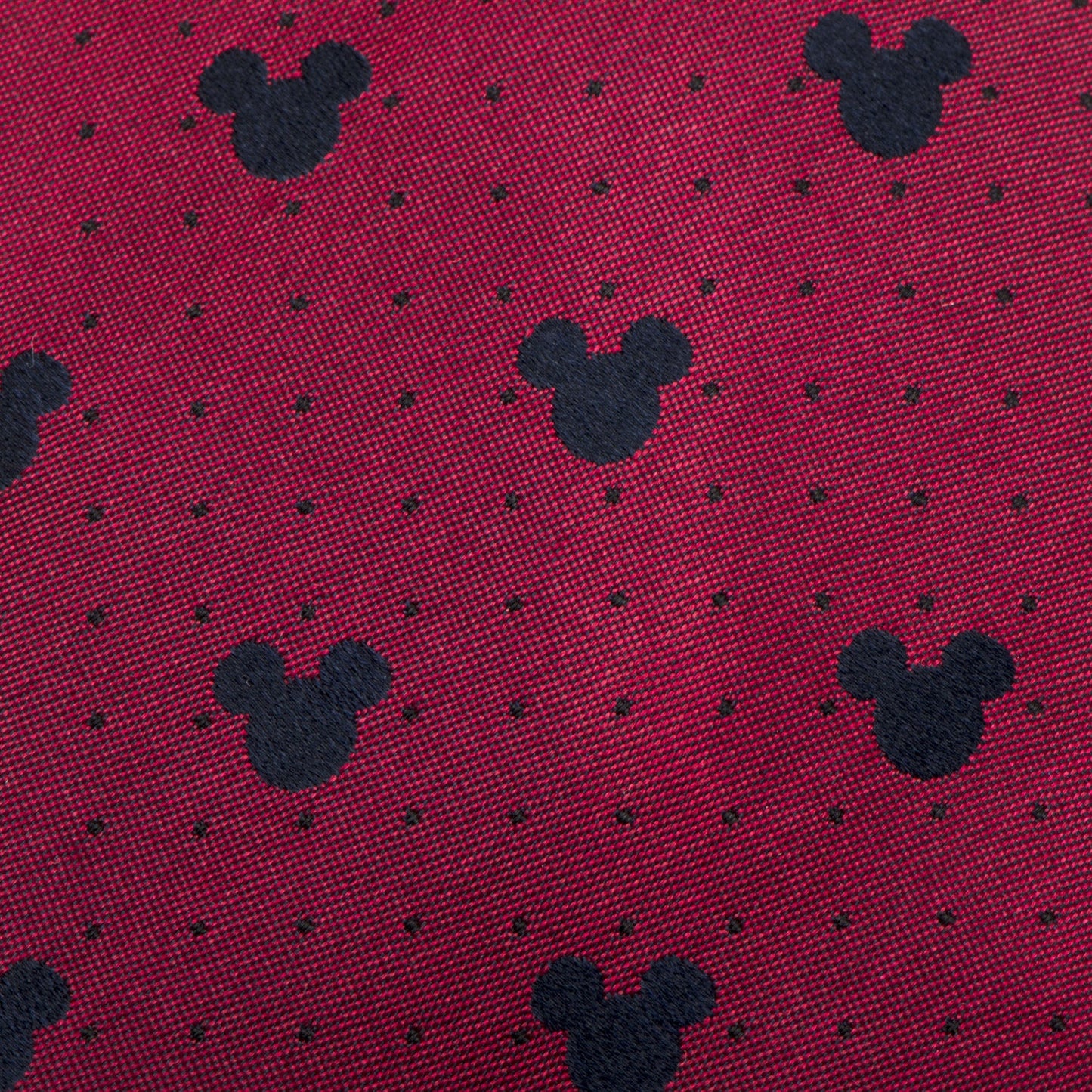 Corbata de hombre Disney Mickey Mouse roja con puntos