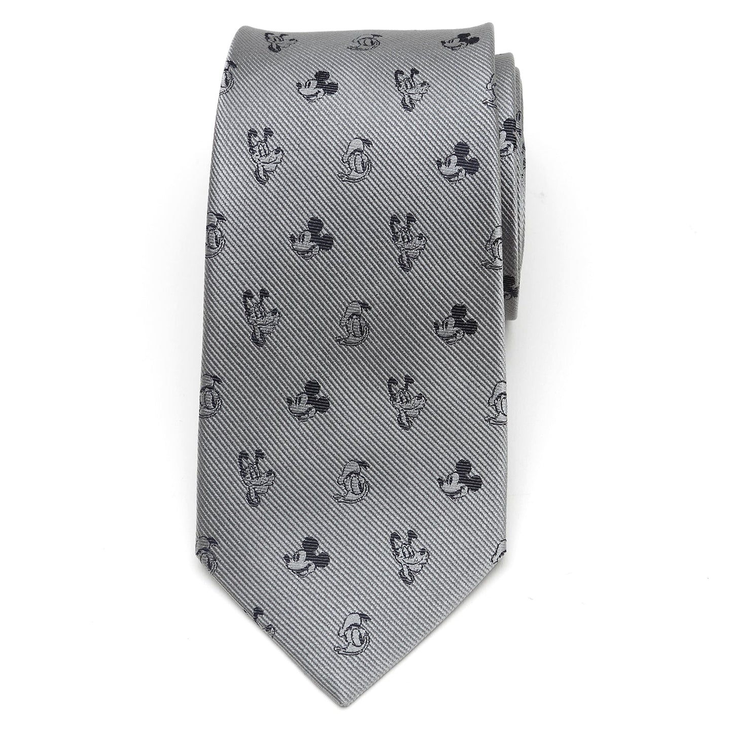 Disney Mickey and Friends Gray Men's Tie