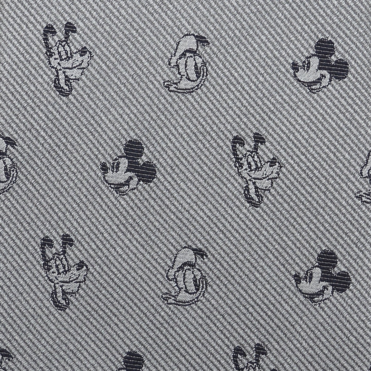 Disney Mickey and Friends Gray Men's Tie