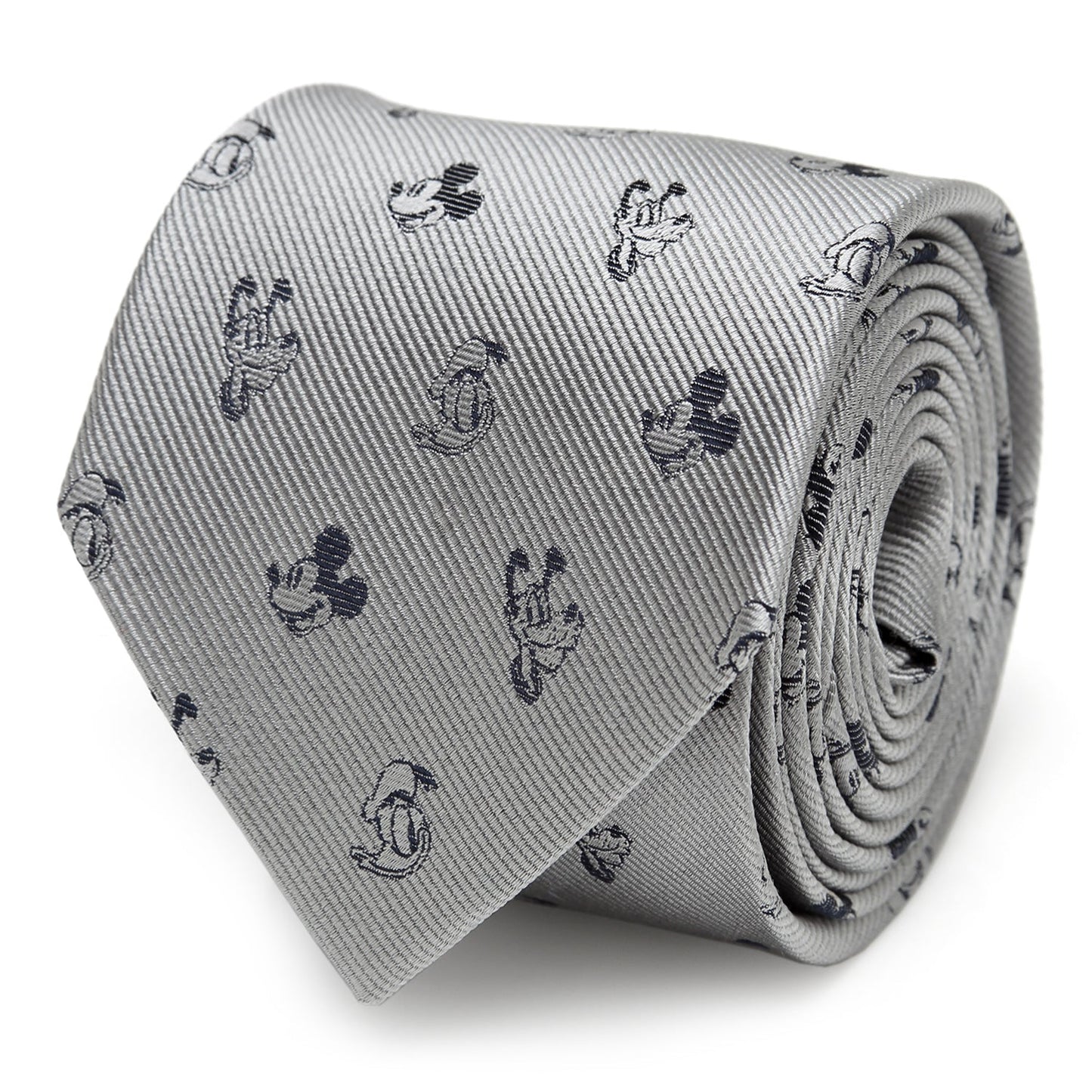 Disney Mickey and Friends Gray Men's Tie