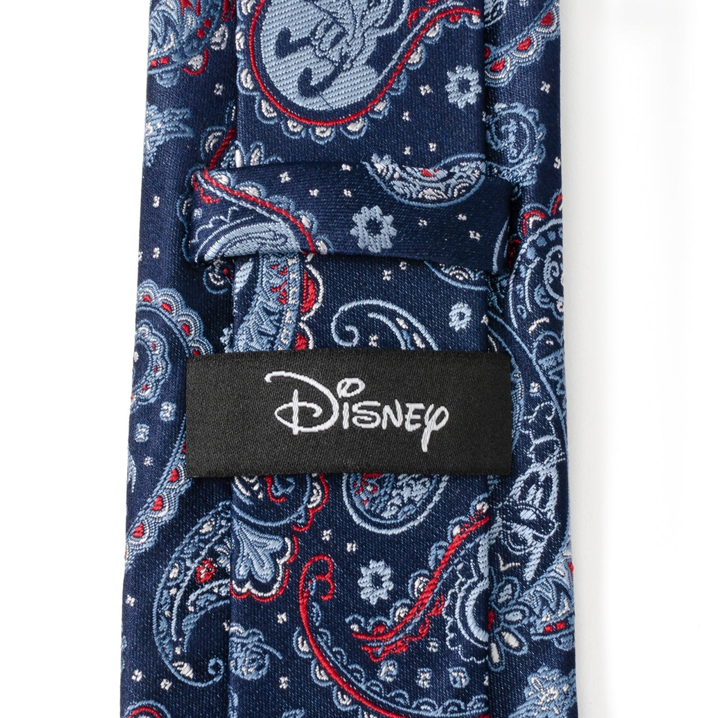 Corbata de hombre Disney Mickey y sus amigos, cachemir azul multicolor