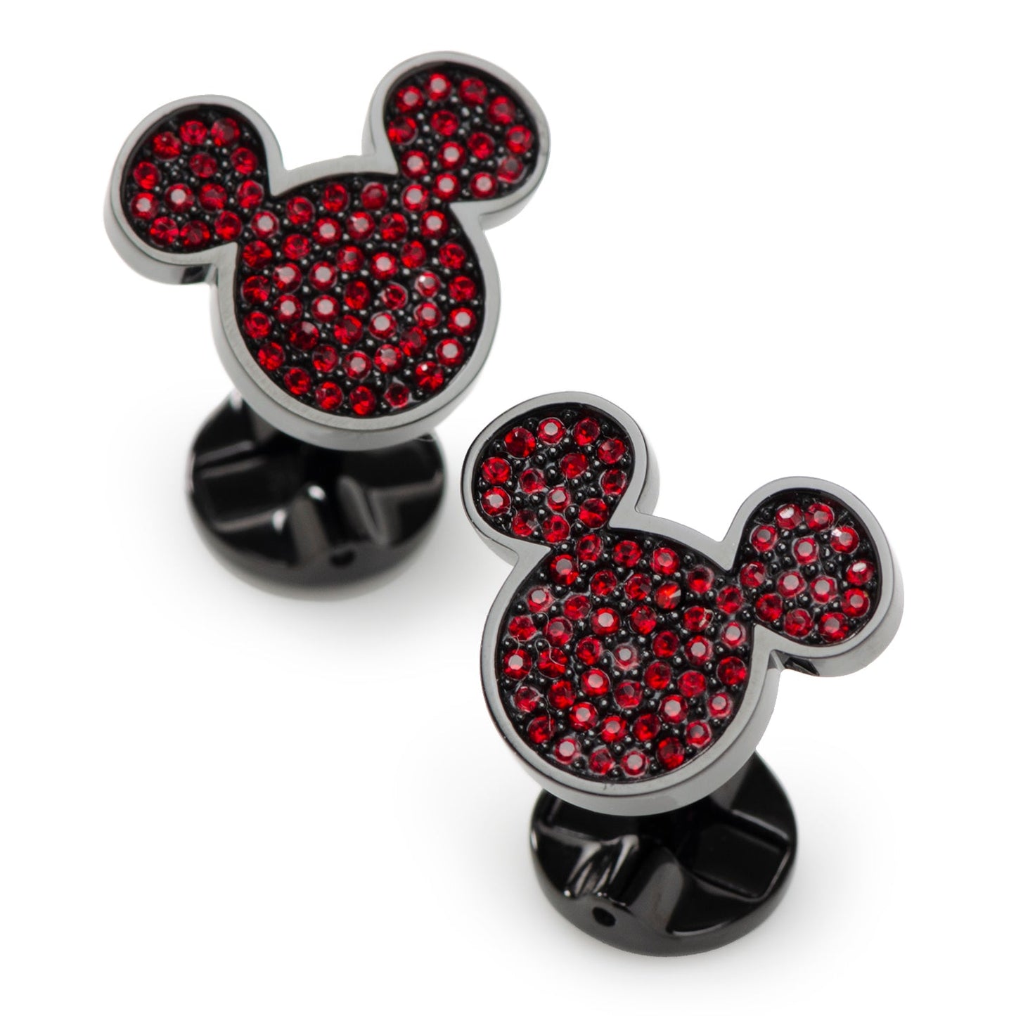 Disney Mickey Mouse Maroon Crystal Cufflinks