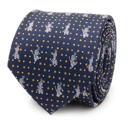 Disney Frozen Olaf Dot Motif Men's Tie