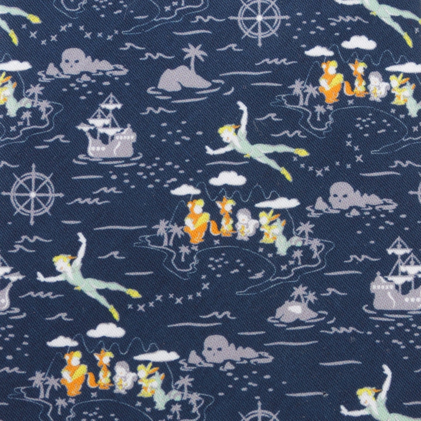 Corbata para hombre de Disney de Peter Pan volando azul