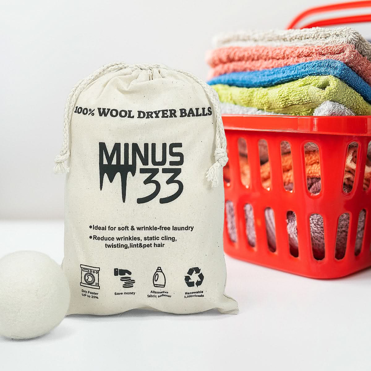 M33 - 100% Wool Dryer Ball Wool Care - My Men's Shop