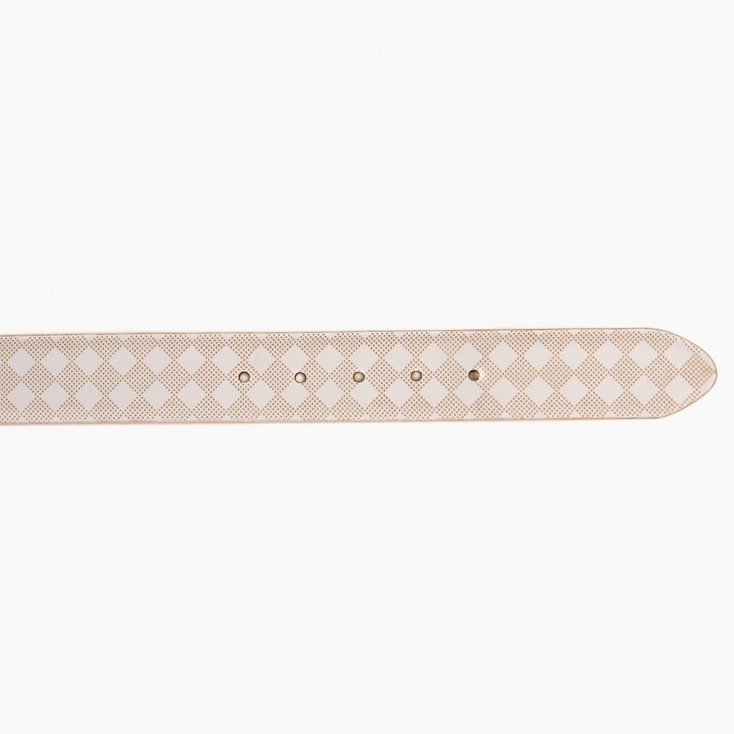The Cenova White Calfskin Belt
