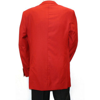 Red Gold Button Regular Fit Blazer
