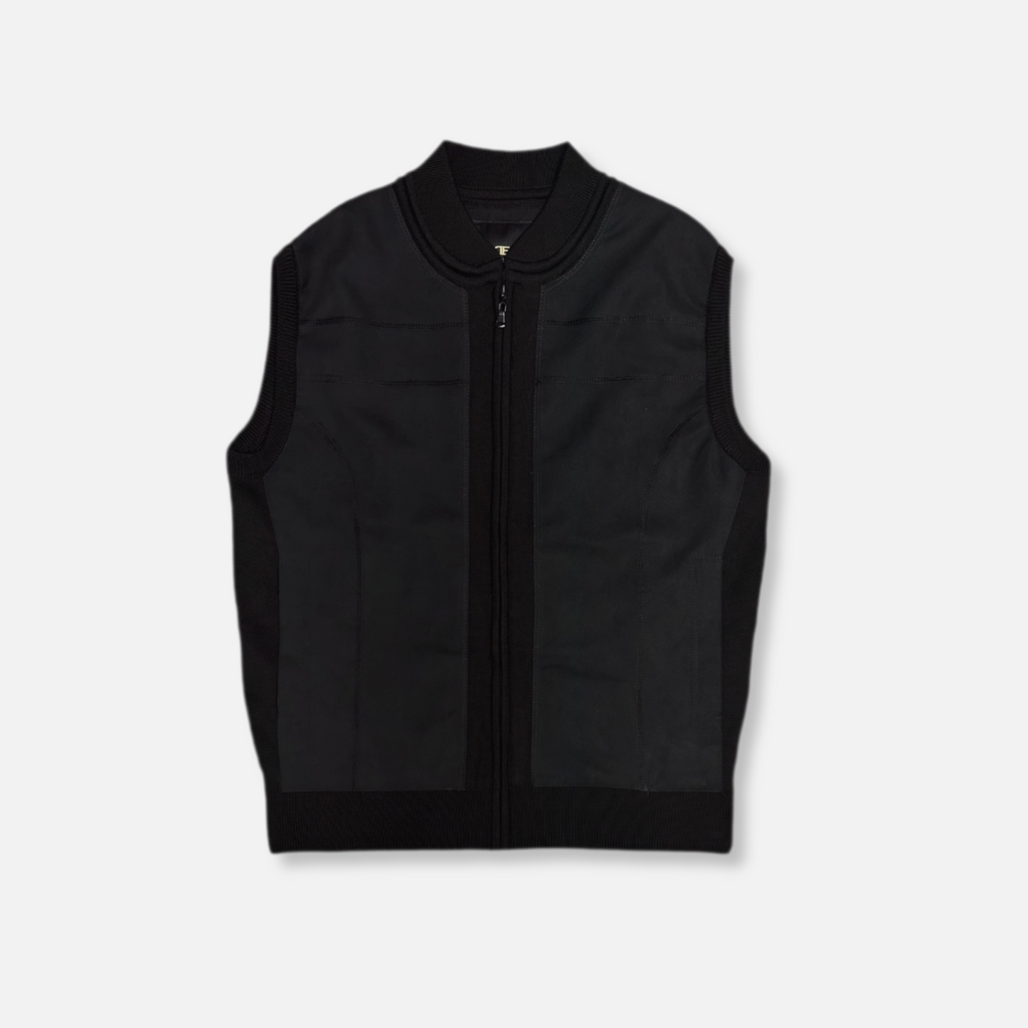 Deputy Full Zip Knitted Vest - My Men's Shop