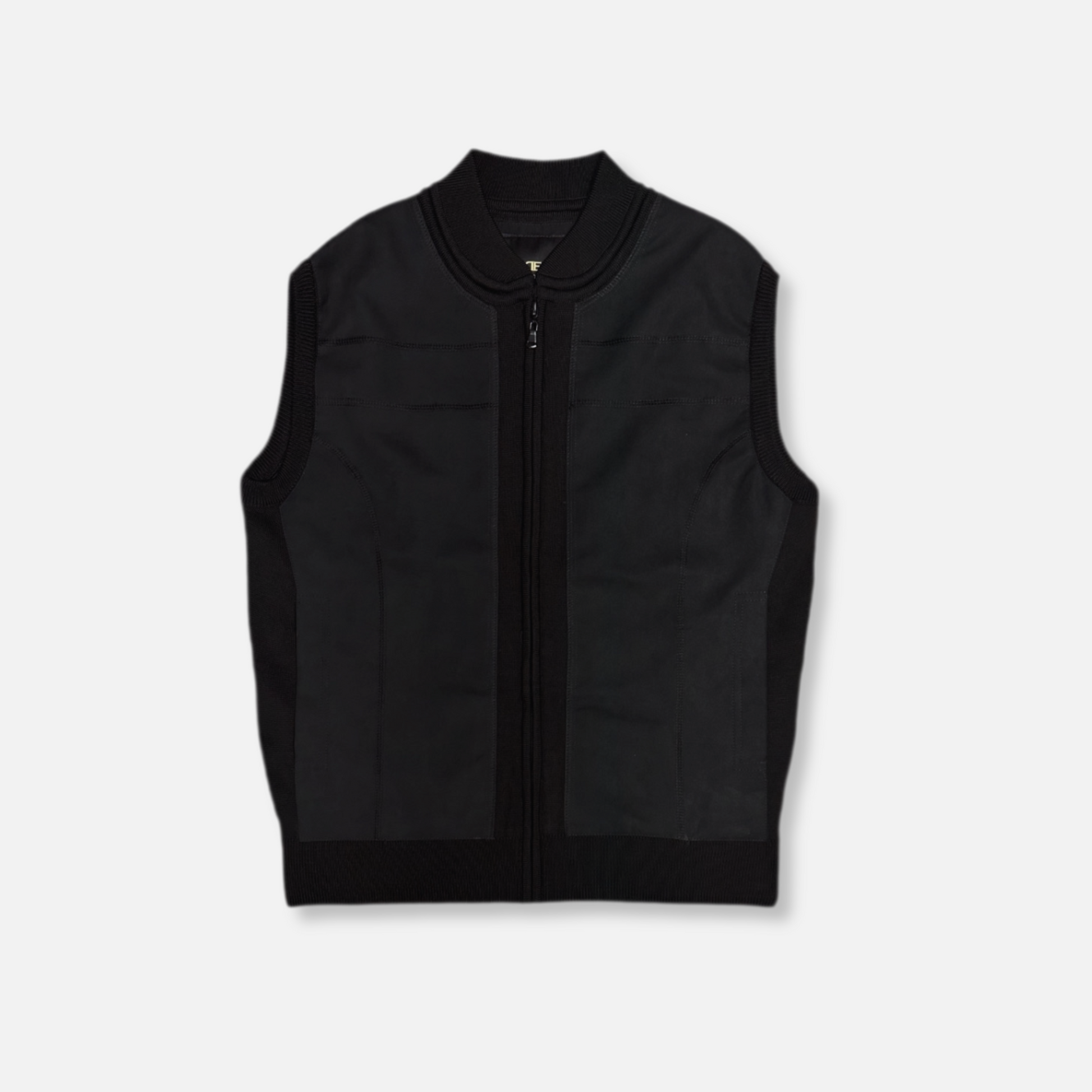 Deputy Full Zip Knitted Vest - My Men's Shop