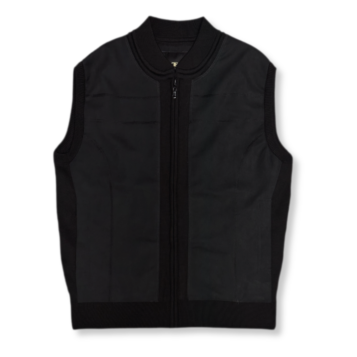 Deputy Full Zip Knitted Vest - My Men's Shop