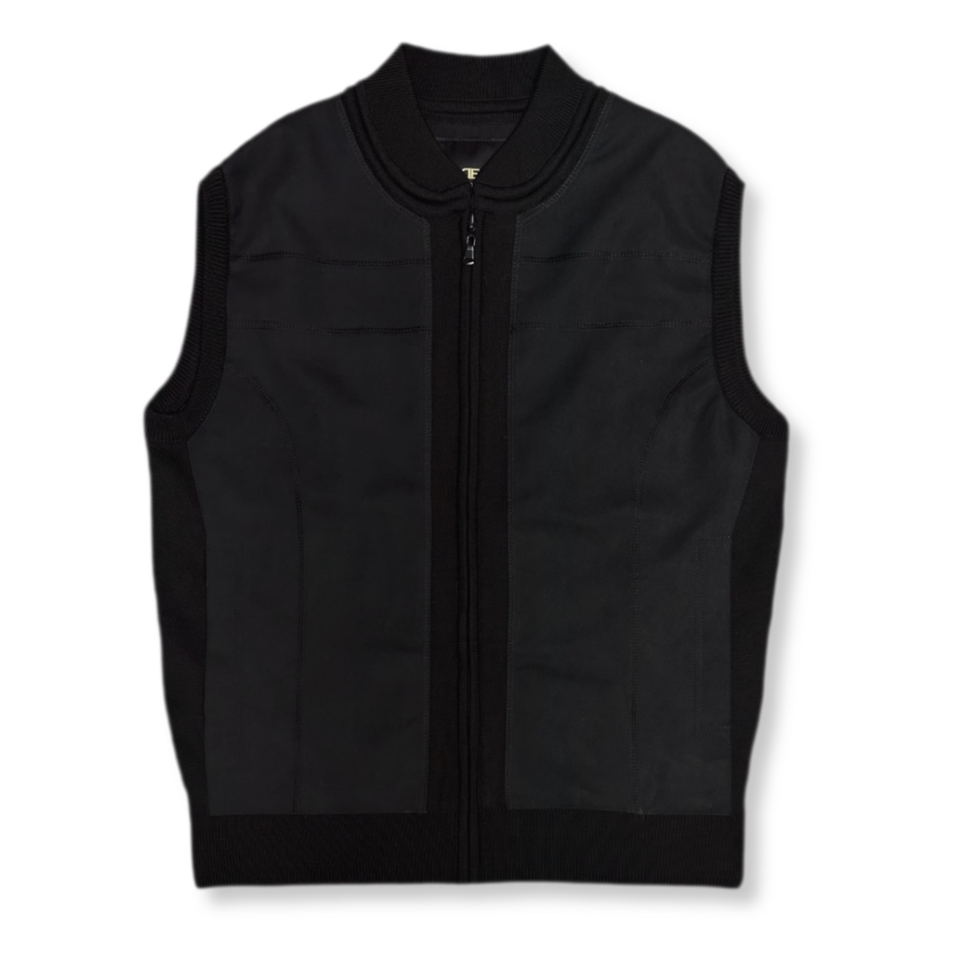 Deputy Full Zip Knitted Vest - My Men's Shop