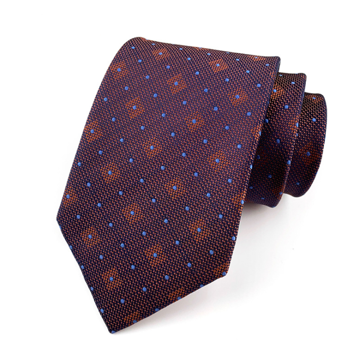 KPT2057 Purple and Red Polkadot Polywoven Tie