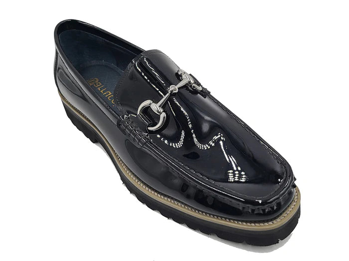 Elegant Patent Leather Horse Bit Loafer - My Men's Shop