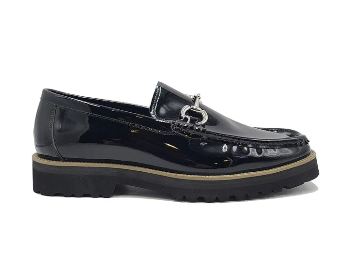 Elegant Patent Leather Horse Bit Loafer - My Men's Shop
