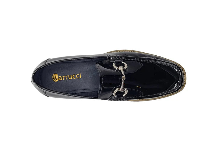Elegant Patent Leather Horse Bit Loafer - My Men's Shop