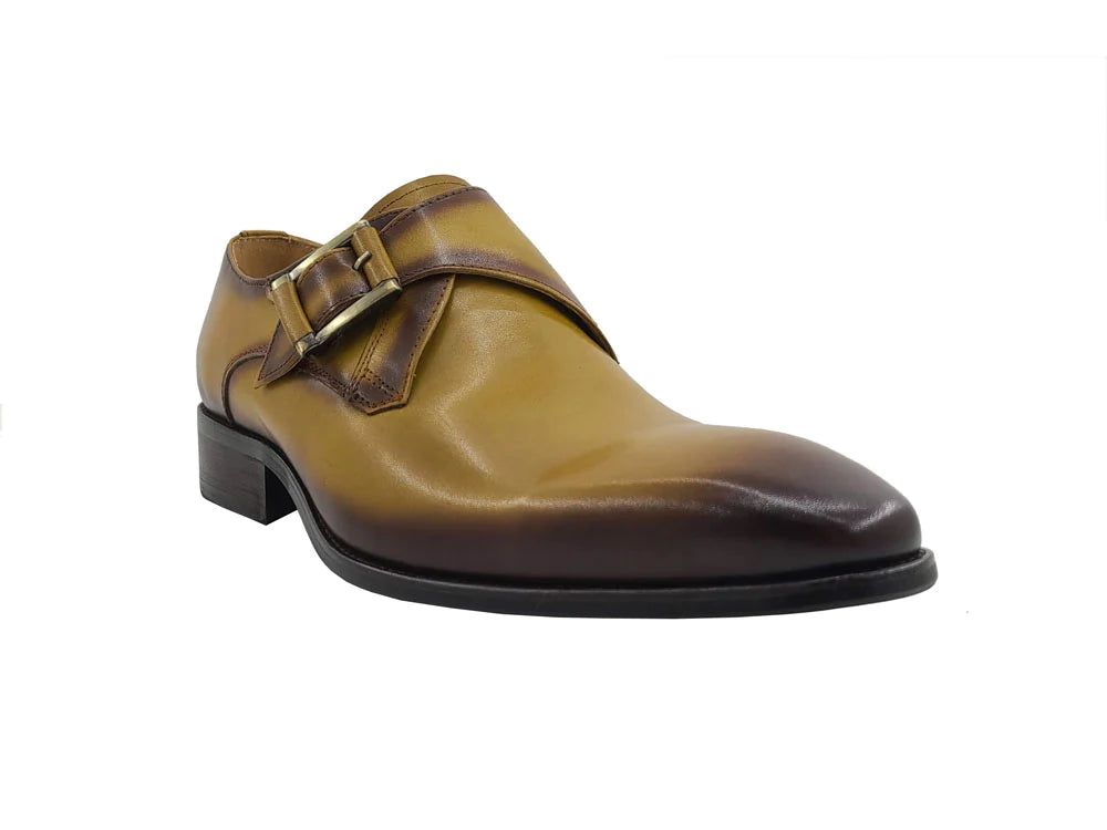 Monk Strap Buckle Leather Loafer KS503-39 - My Men's Shop