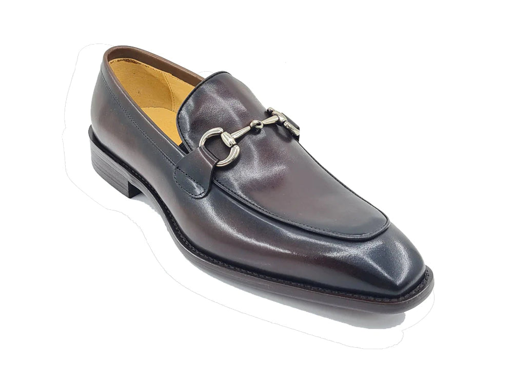 Burnished Calfskin bit loafer - My Men's Shop