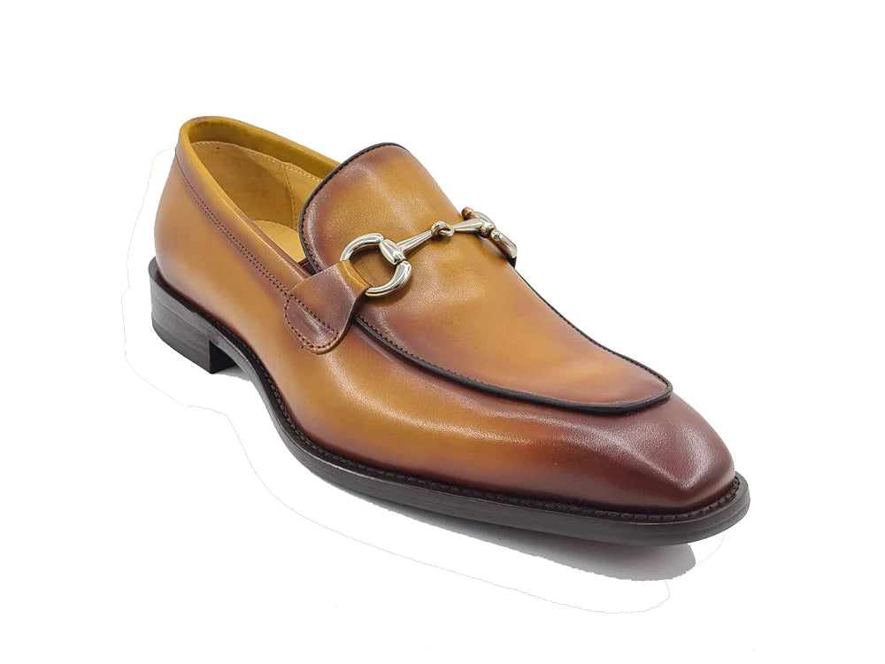 Burnished Calfskin bit loafer - My Men's Shop