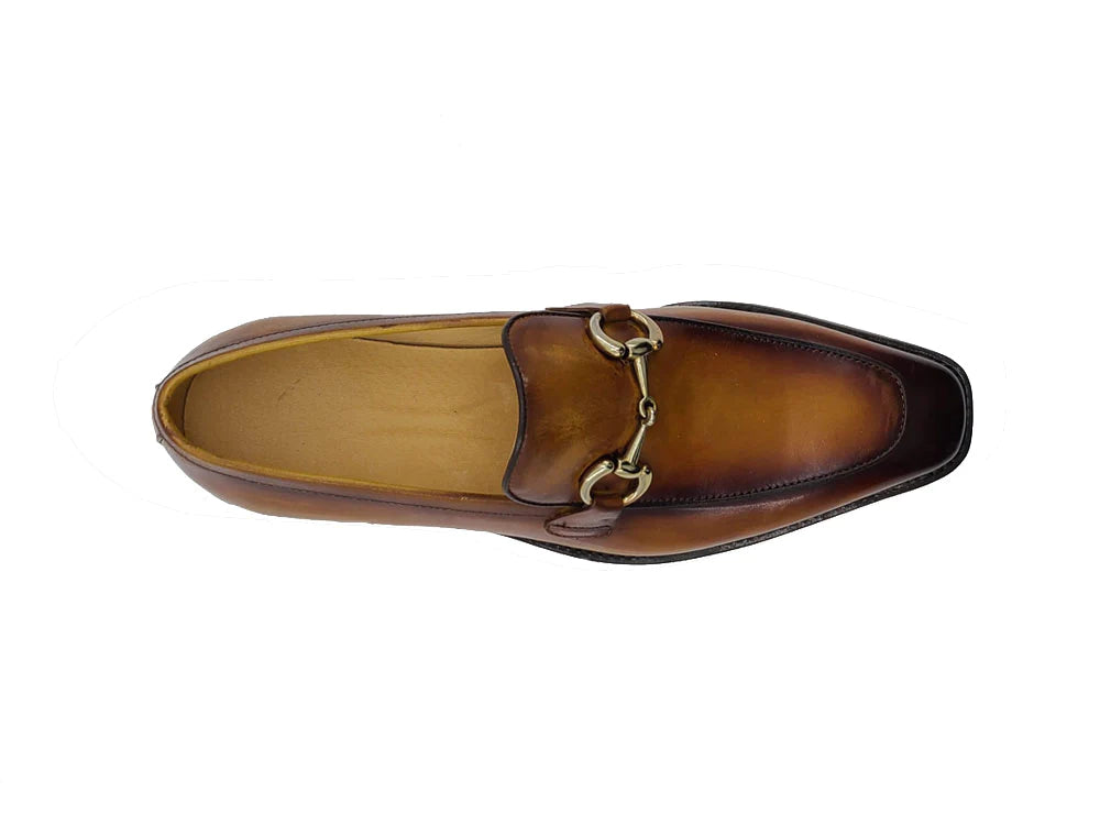 Burnished Calfskin bit loafer - My Men's Shop