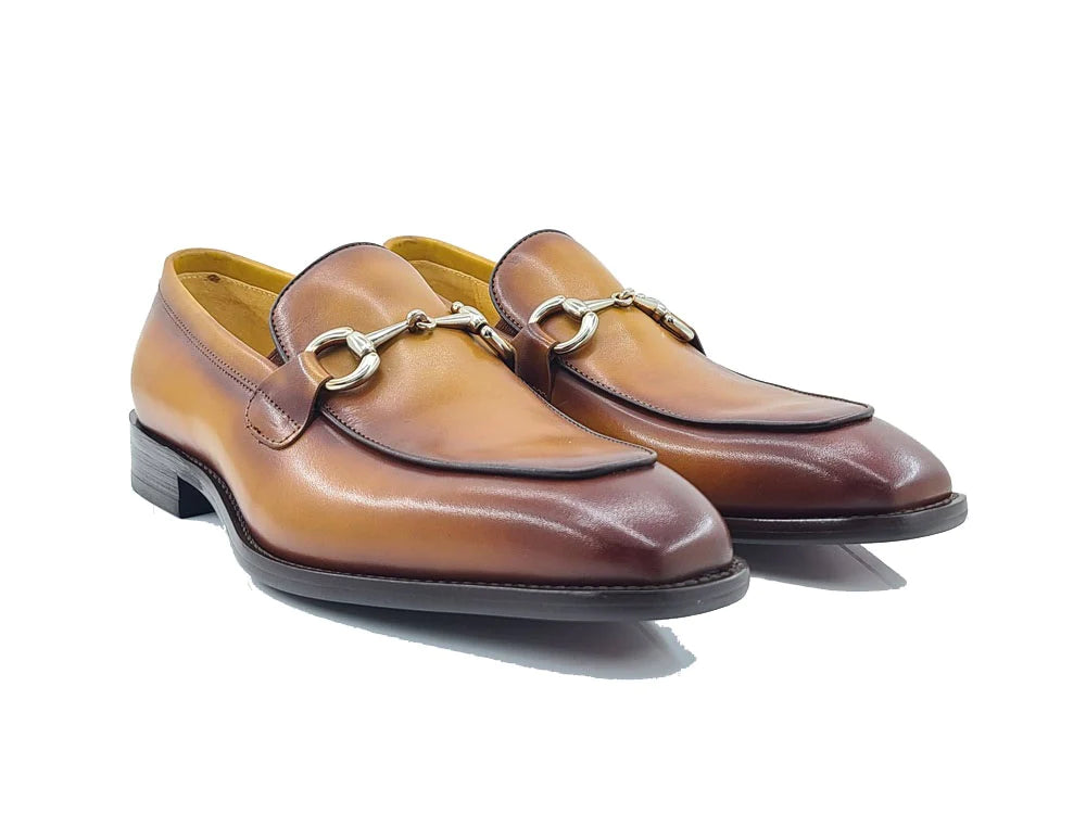 Burnished Calfskin bit loafer - My Men's Shop