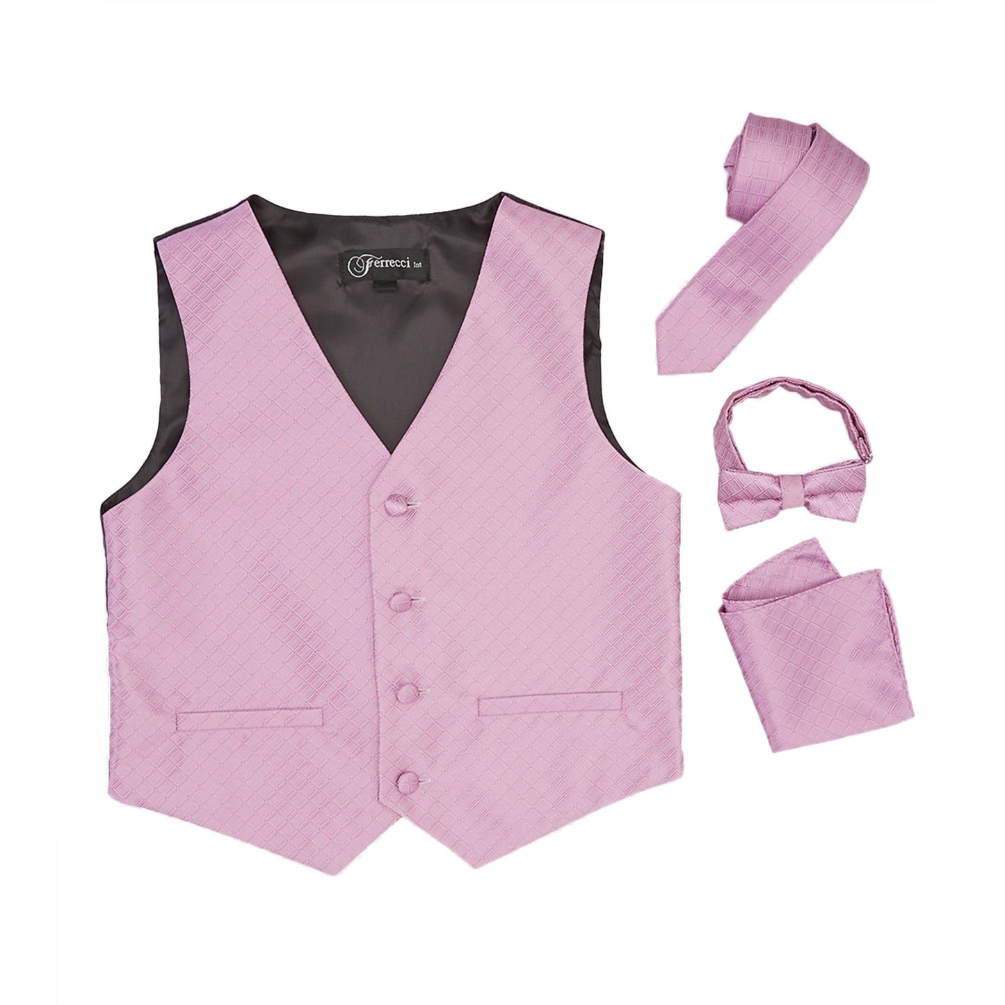 Premium Boys Lavender Diamond Vest 300 Set