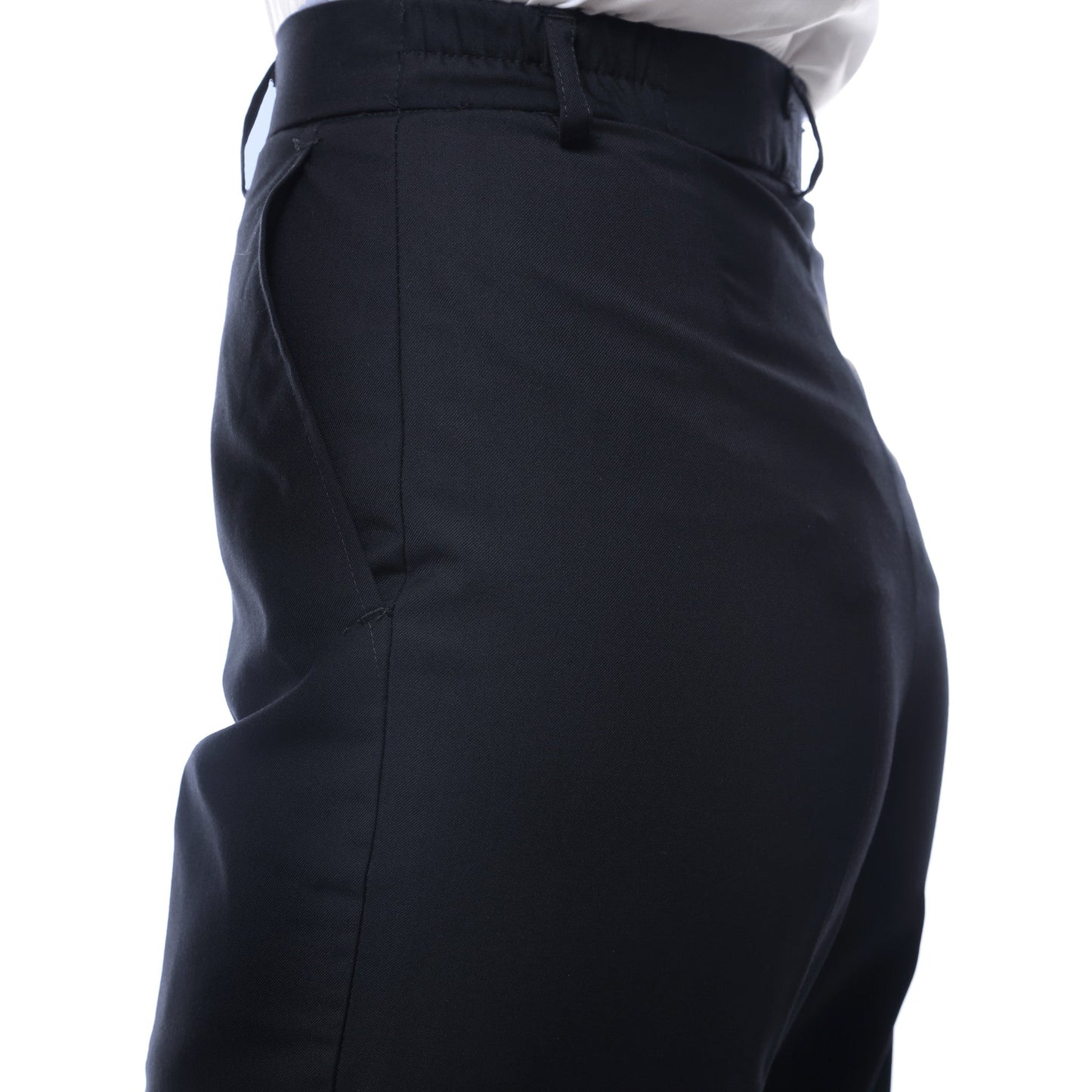 Womens 2789 Navy Elastic Waistband Dress Pants