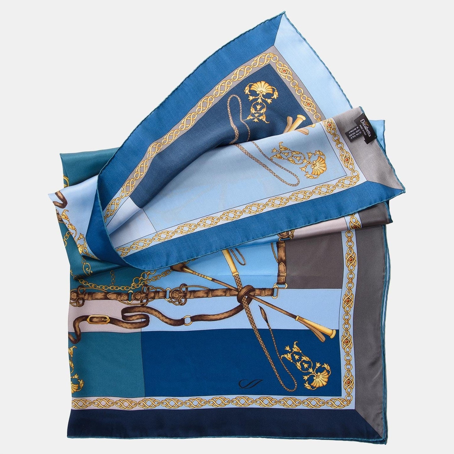 Gabriella - Silk Foulard - Azure