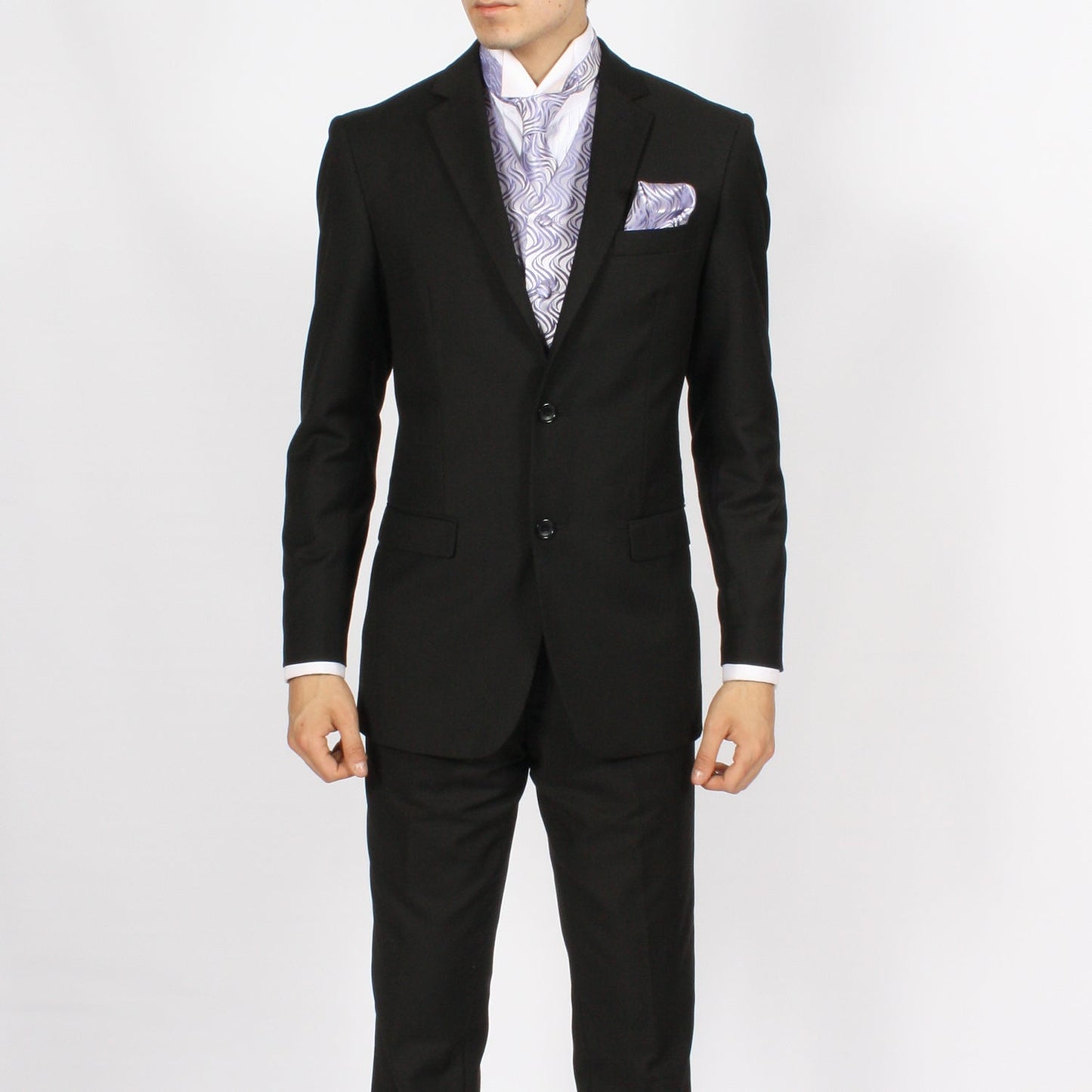 Ferrecci Mens PV150 - Purple with White Back Adjustable Vest Set