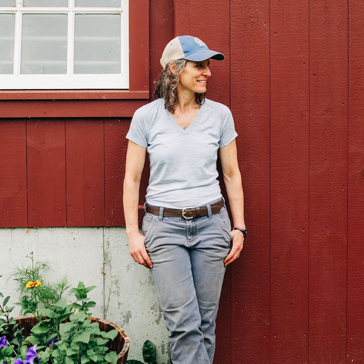 Microweight - Women's Wool V-Neck T-Shirt Woolverino - My Men's Shop