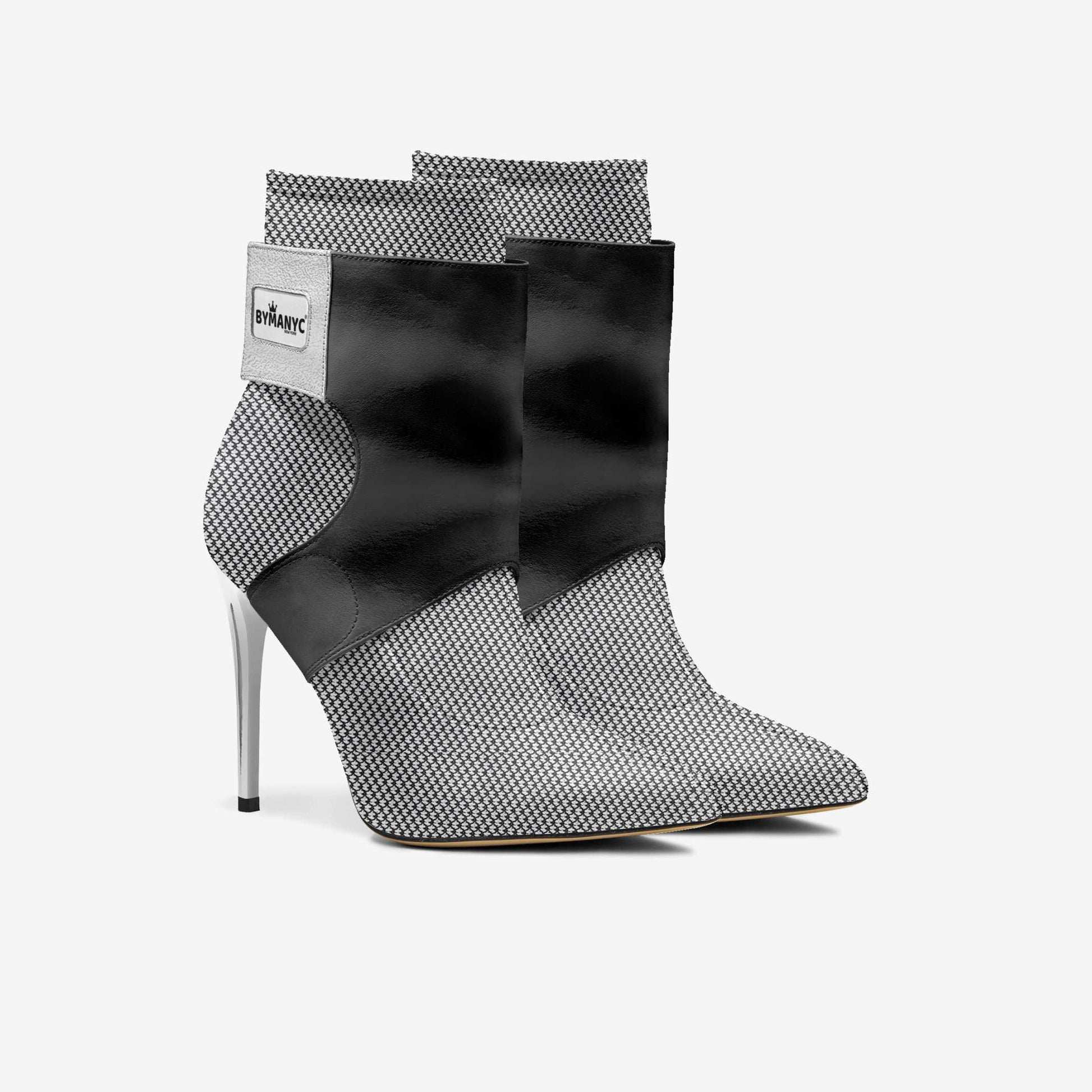 Limited Edition Vegan Stiletto Boots BYMANYC® New York Futurista Onyx - My Men's Shop