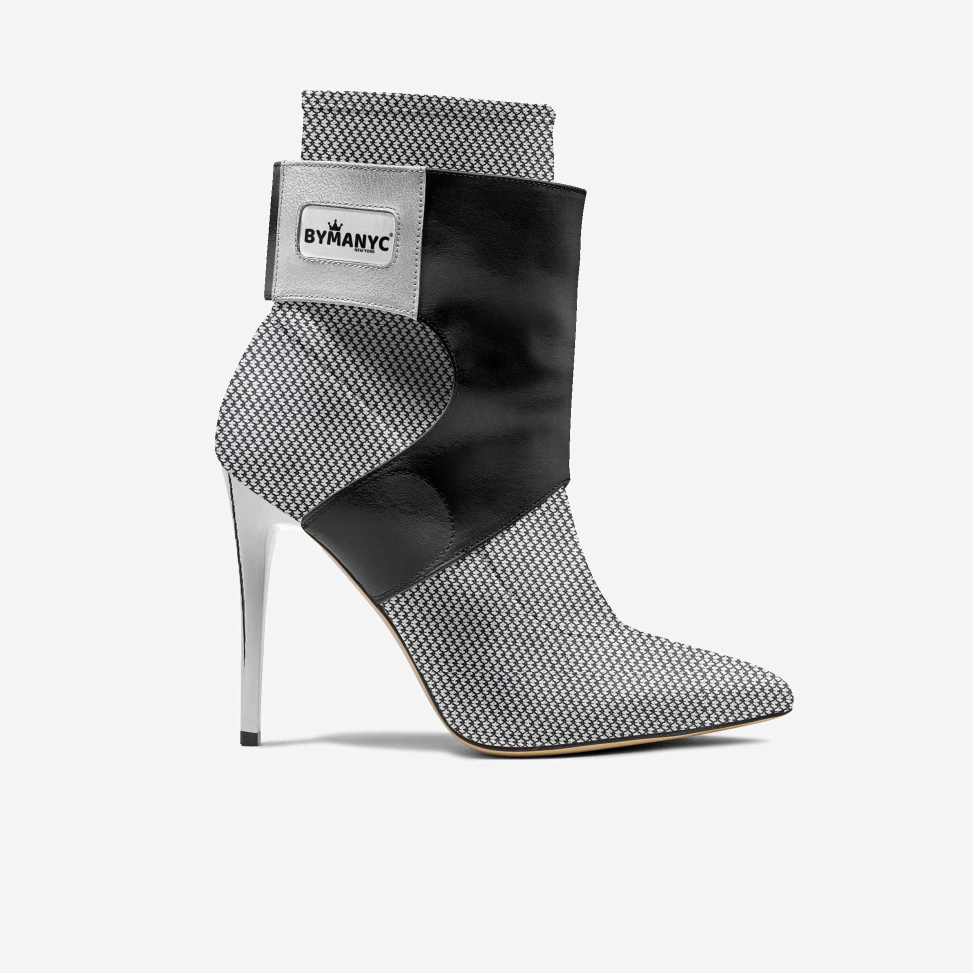 Limited Edition Vegan Stiletto Boots BYMANYC® New York Futurista Onyx - My Men's Shop