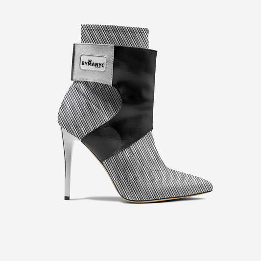 Limited Edition Vegan Stiletto Boots BYMANYC® New York Futurista Onyx - My Men's Shop