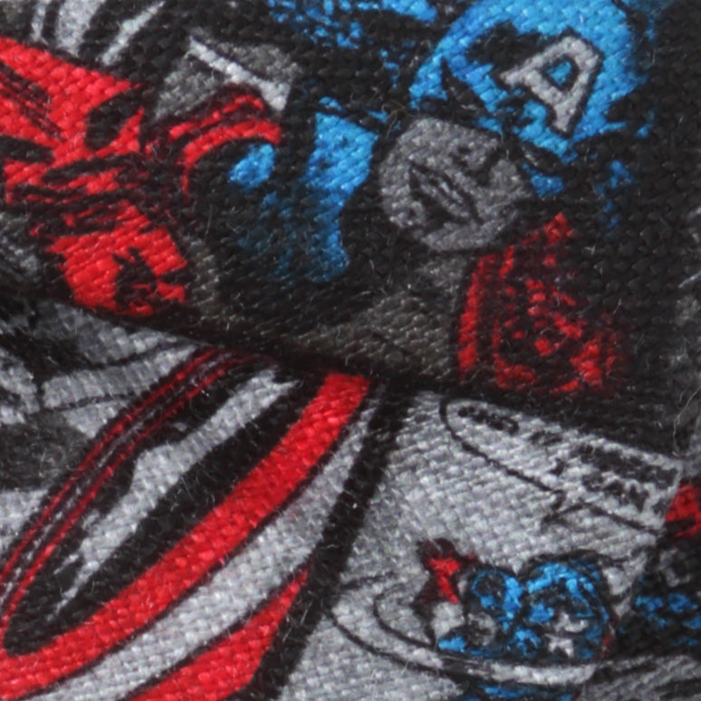 Pajarita gris de Capitán América de Marvel para hombre