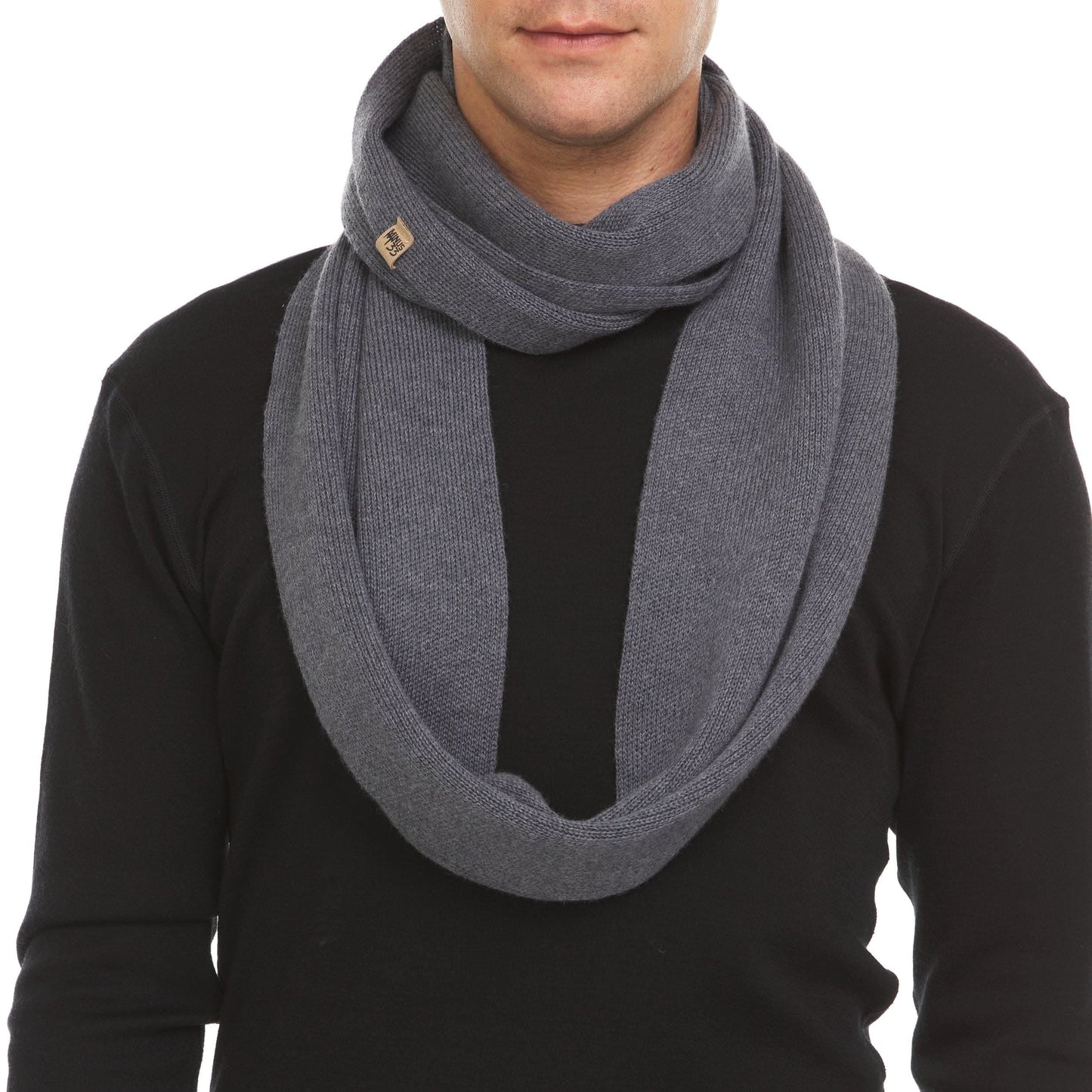 Midweight - Everyday Knit Infinity Loop Scarf 100% Merino Wool - My Men's Shop