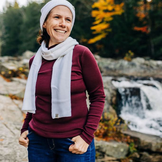 Midweight - Women's Long Sleeve Turtleneck 100% Merino Wool