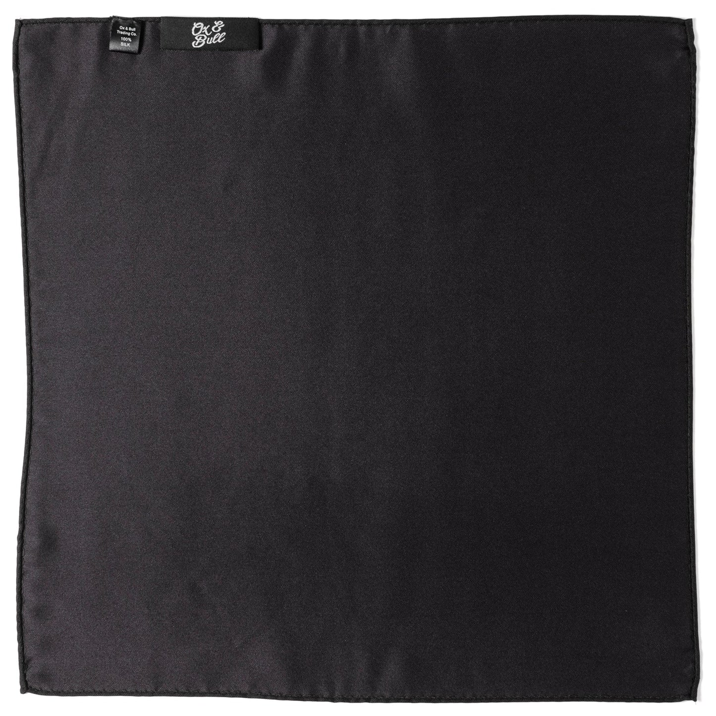 Black Silk Pocket Square - My Men's Shop