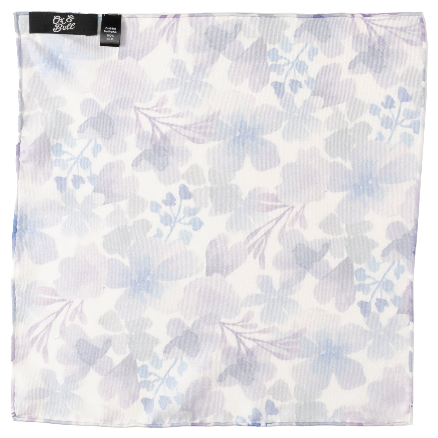 Watercolor Lavender Mix Men's Silk Pocket Square