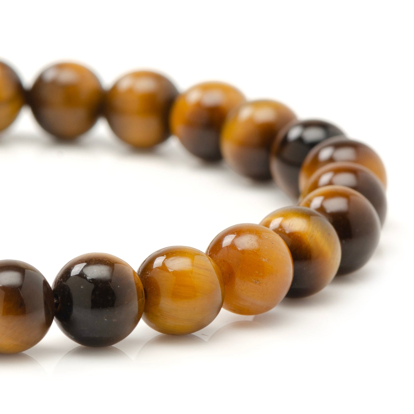 Tigers Eye Beaded Bracelet with Magnetic Closure - My Men's Shop