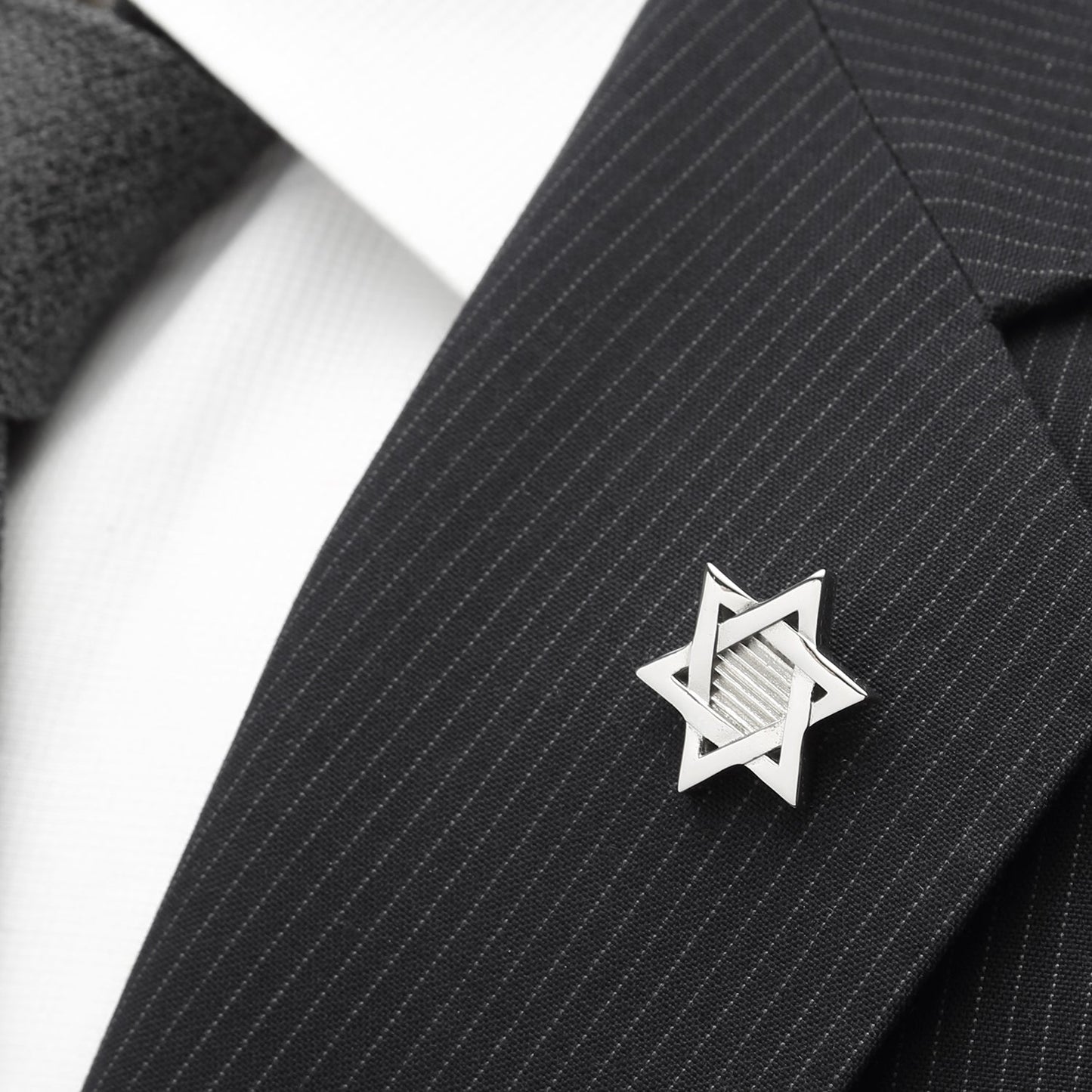 Star of David Stainless Steel Lapel Pin - My Men's Shop