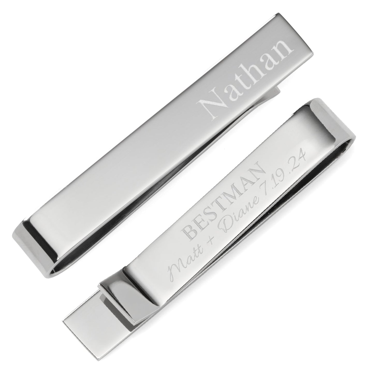 Wedding Party Engravable Tie Bar