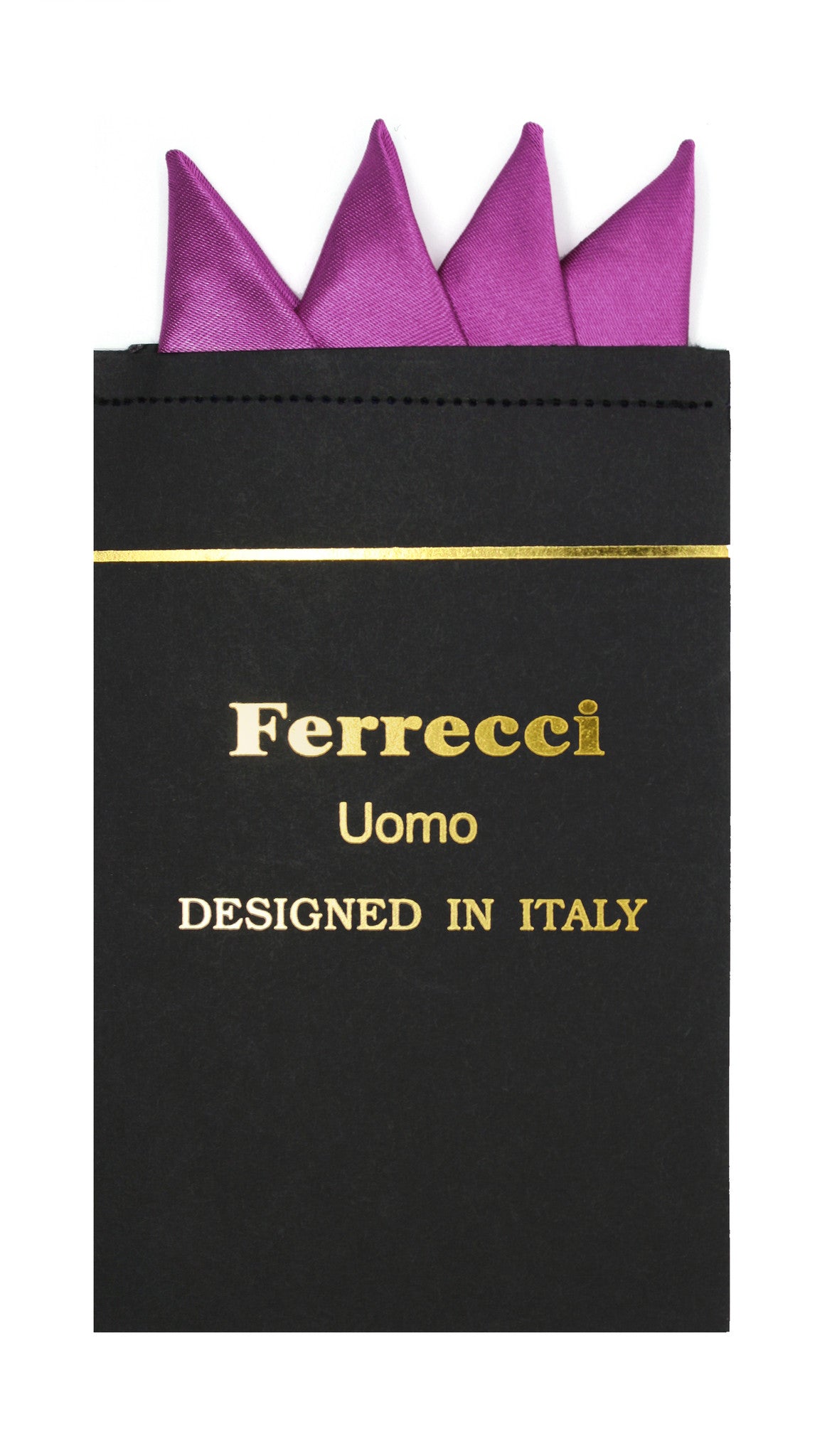 Pre-Folded Microfiber Violet Handkerchief Pocket Square