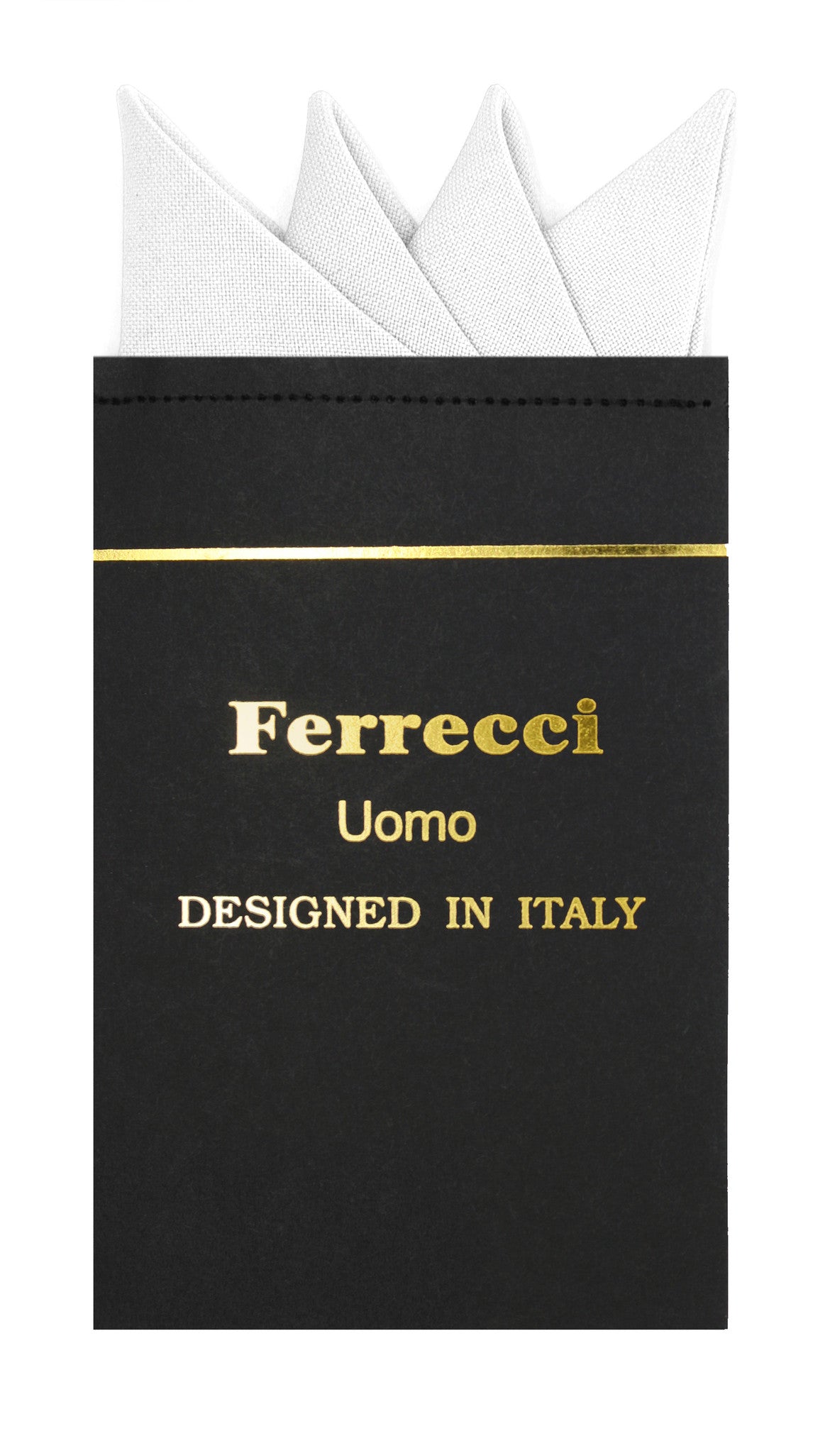 Pre-Folded Microfiber New White Handkerchief Pocket Square