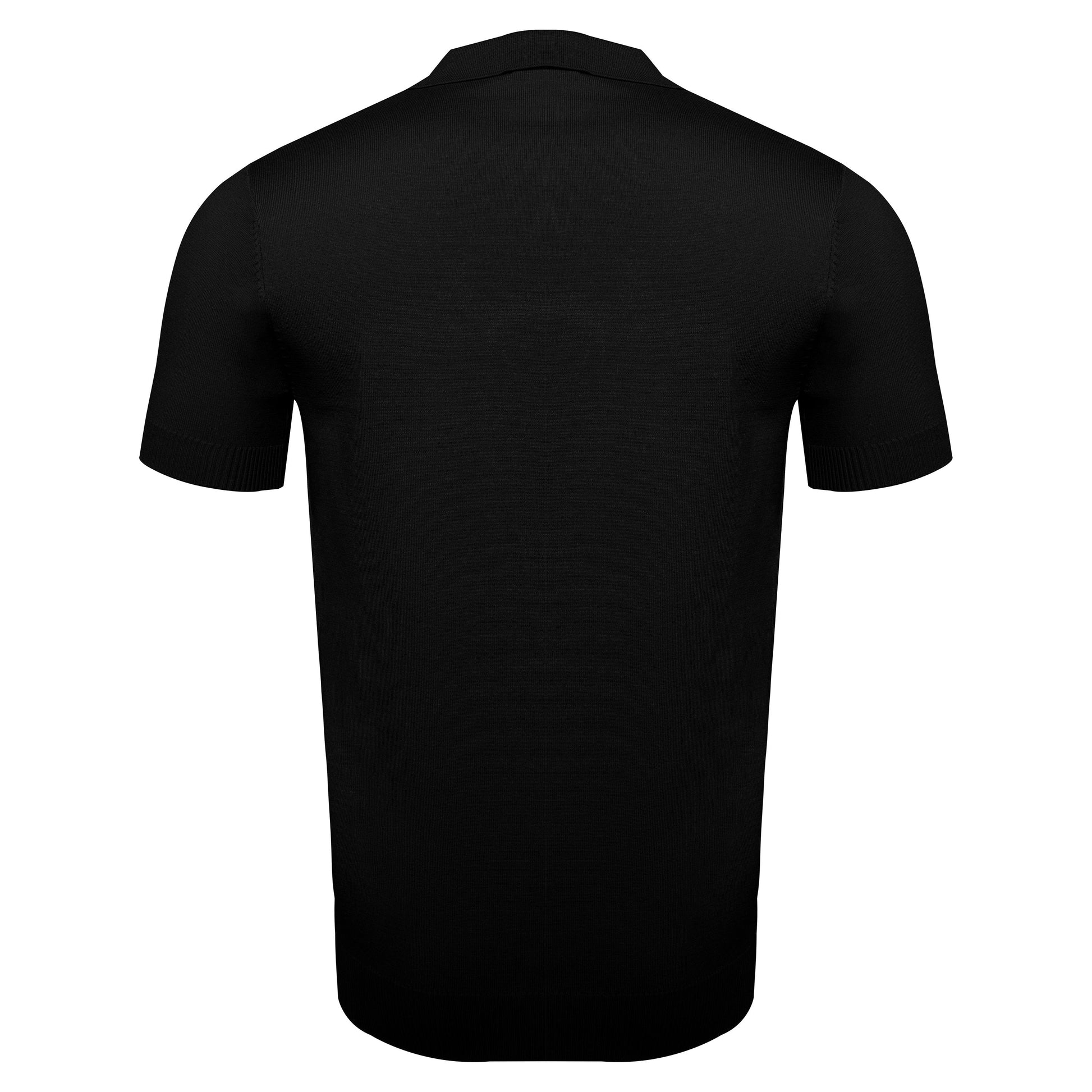 LuxeKnit Polo BLACK - My Men's Shop