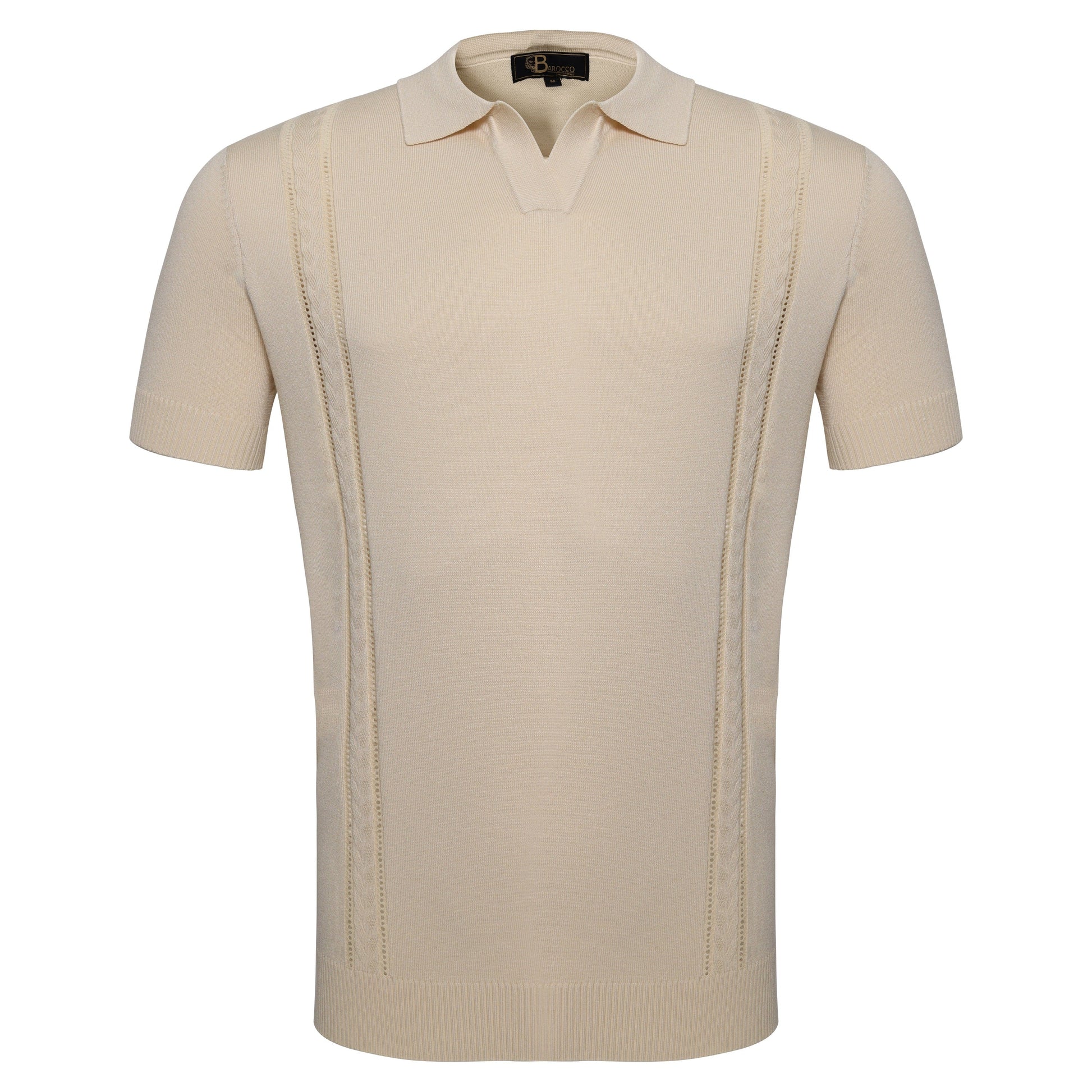 LuxeKnit Polo IVORY - My Men's Shop
