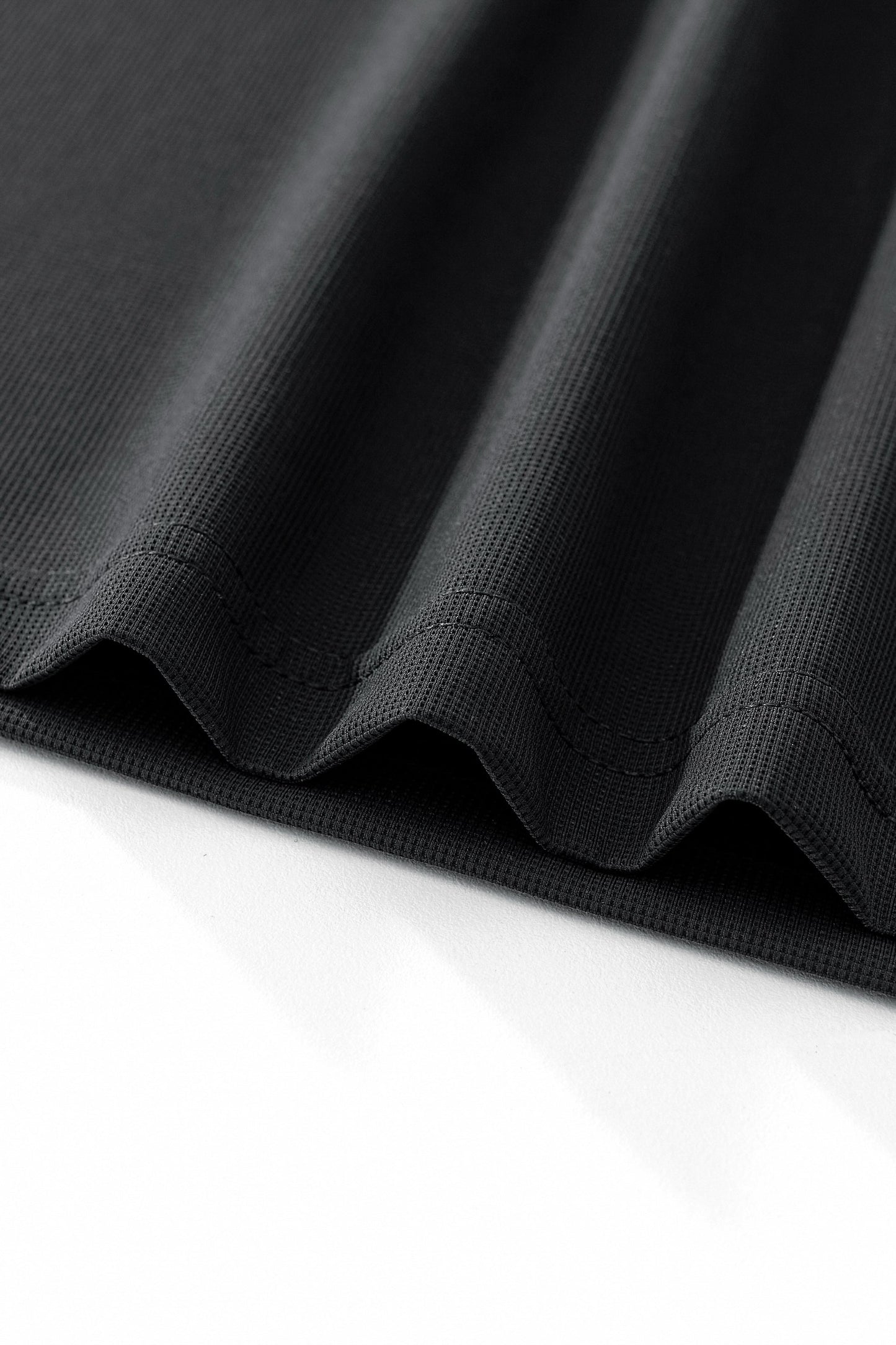 Stride Contrast Collar Polo BLACK