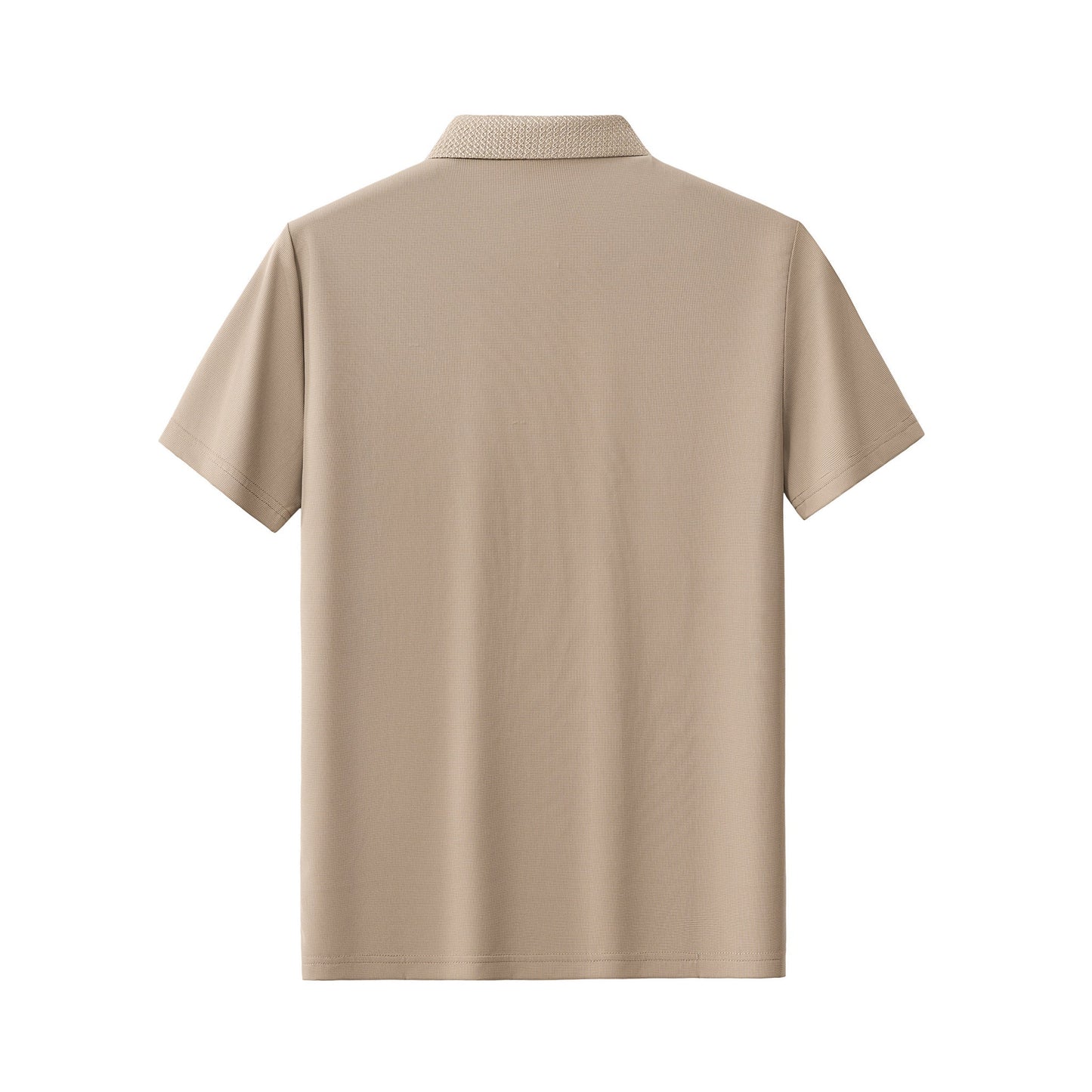 Stride Contrast Collar Polo KHAKI - My Men's Shop