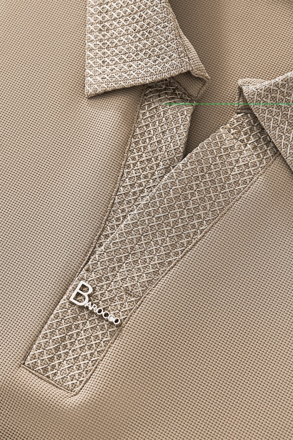 Stride Contrast Collar Polo KHAKI - My Men's Shop