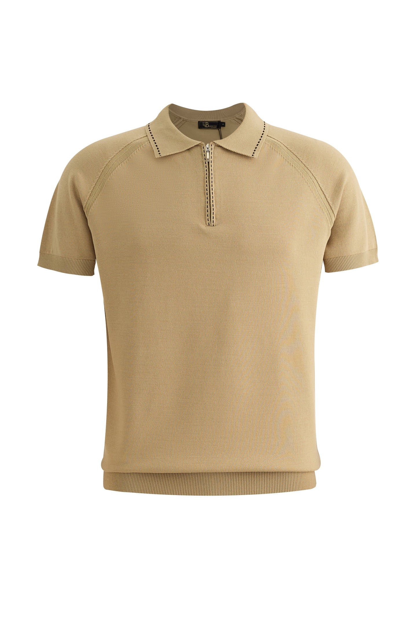 Strada Luxe Knit Polo KHAKI - My Men's Shop