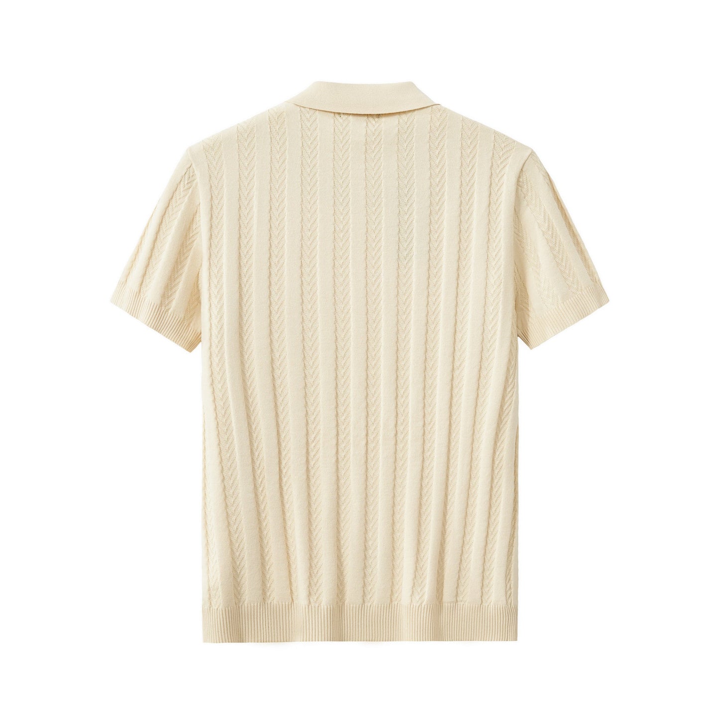 MetroLine Button Polo KHAKI - My Men's Shop