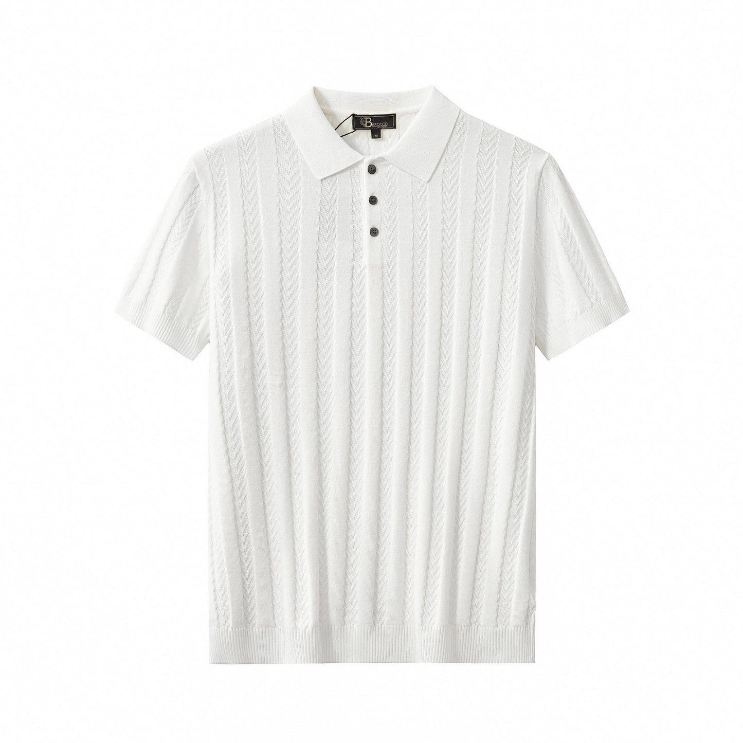 MetroLine Button Polo WHITE - My Men's Shop